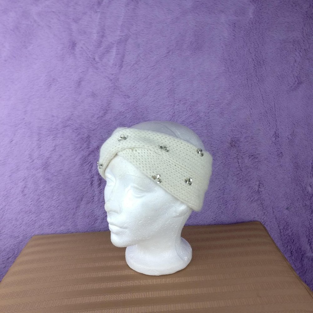 Gemstone Jewels Sparkly Wool Mohair Warmth Headband Neutral Autumn/FW Kate Spade